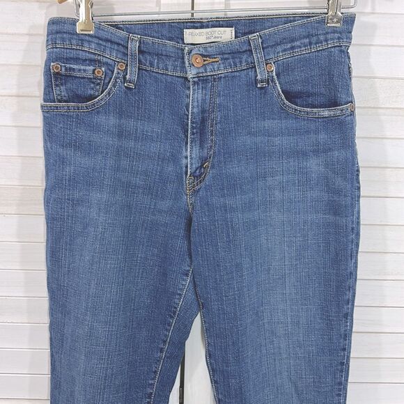 Levi's Bootcut 550 Relaxed Stretch Size 8L 8 Long - Picture 6 of 15
